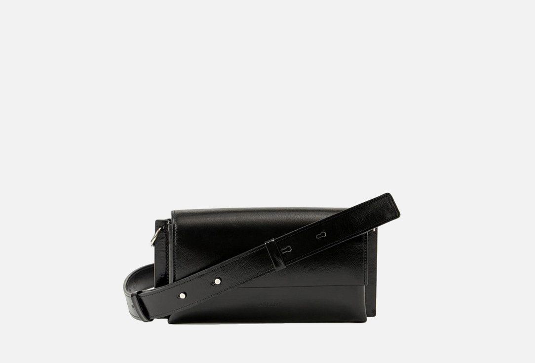 Мини сумка кросс-боди ASKENT Черная 1 шт сумка кросс боди 2 отдела на молнии цвет черный 24х7х17см