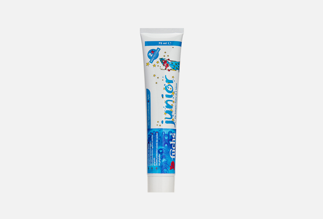 Детская зубная паста FUCHS Junior 75 мл зубная паста silcamed клубничный йогурт 65г c 2лет