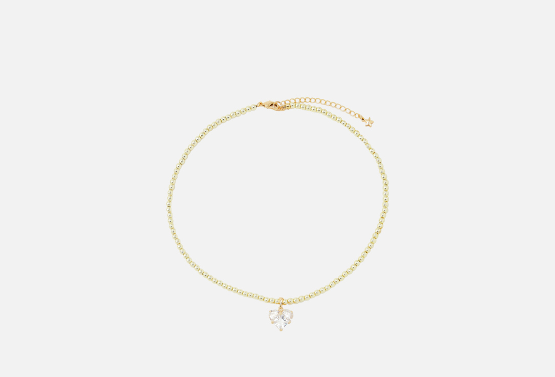 Изображение товара Колье-Чокер Forat Brand из гематита с сердцем цвет золото