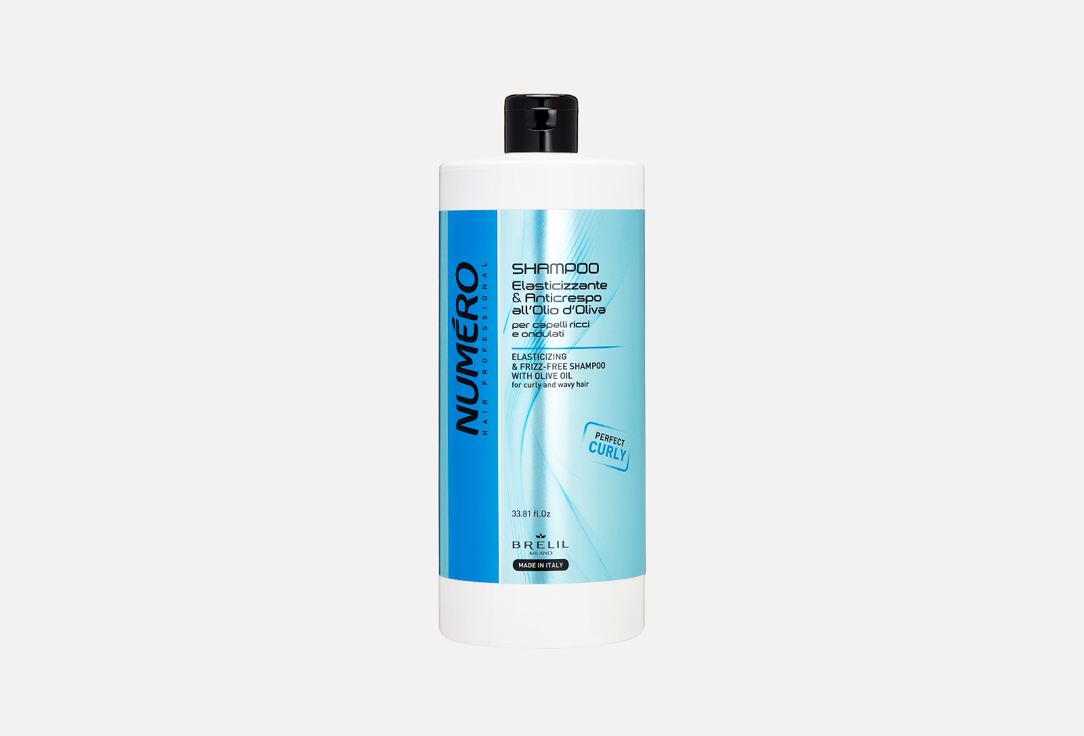 Шампунь для вьющихся и волнистых волос BRELIL Elasticizing & frizz-free with olive oil 1000 мл фото