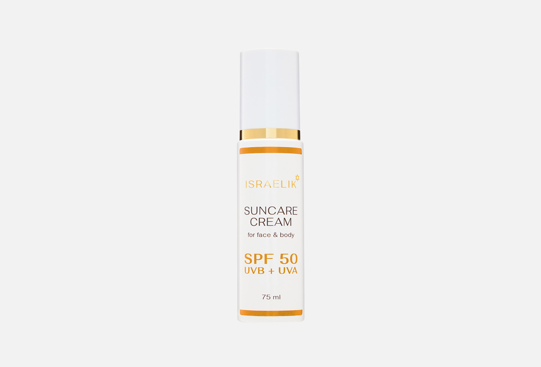 

Солнцезащитный крем для лица и тела SPF 50 ISRAELIK, Suncare Cream 75 мл