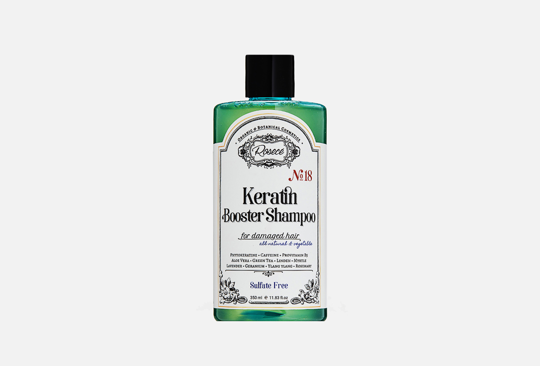 Шампунь для волос ROSECE Keratin Booster Shampoo 350 мл шампунь для волос rosece балансирующий шампунь
