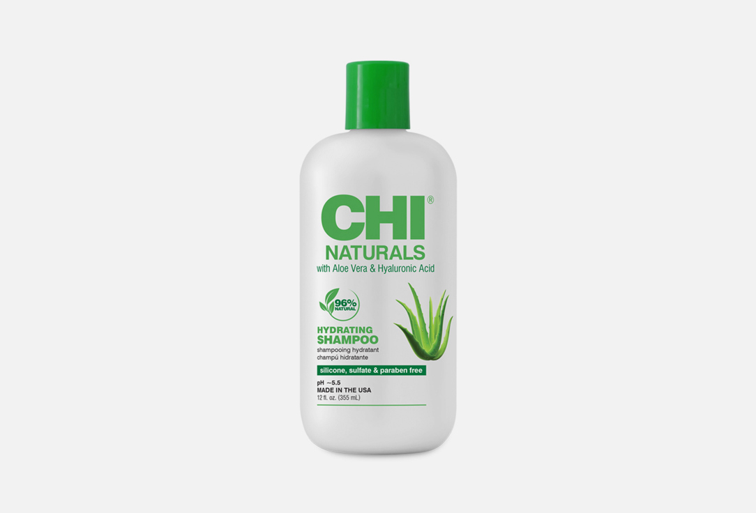 увлажняющий Шампунь для волос CHI NATURALS aloe vera & hyaluronic acid 355 мл