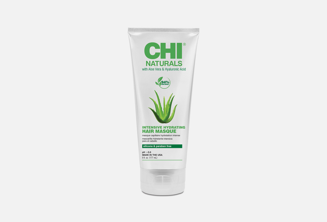 Изображение товара интенсивно увлажняющая Маска для волос CHI NATURALS aloe vera & hyaluronic acid