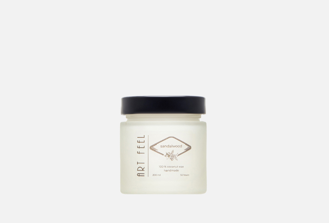 

Свеча ароматичекая ART FEEL, Белый, Sandalwood 200 мл