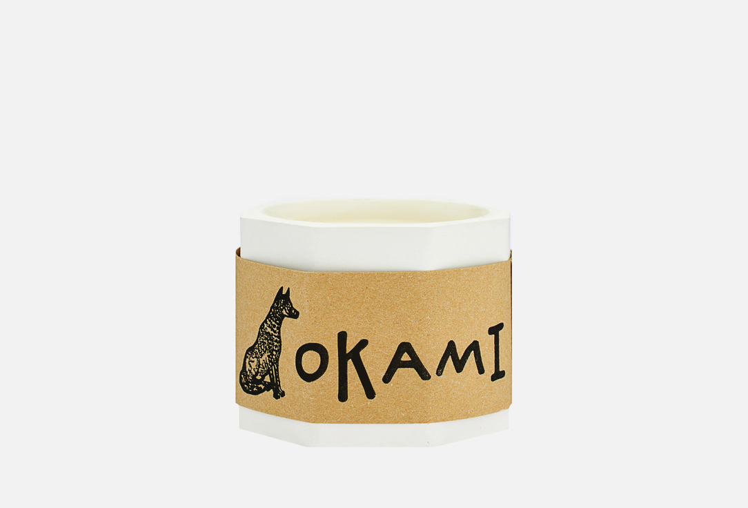 Свеча Okami Vanilla ice-cream, white 