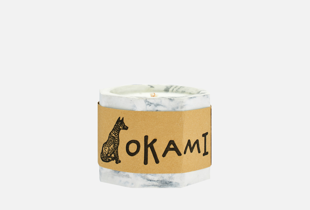 Свеча Okami Toasted coconut, grey marble 
