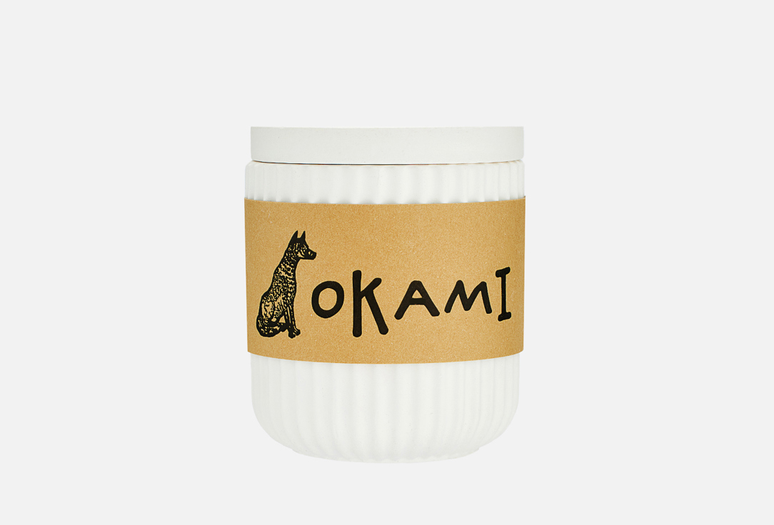 Свеча Okami Caramel popcorn, white 