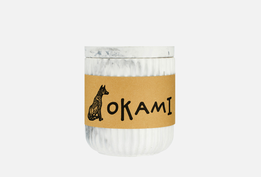 Свеча Okami Toasted coconut, grey marble 