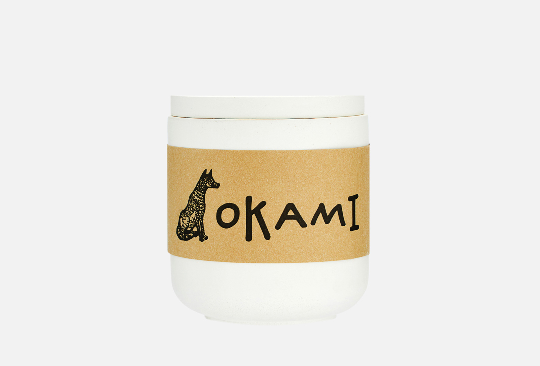 Свеча Okami Smoked Oud, white 