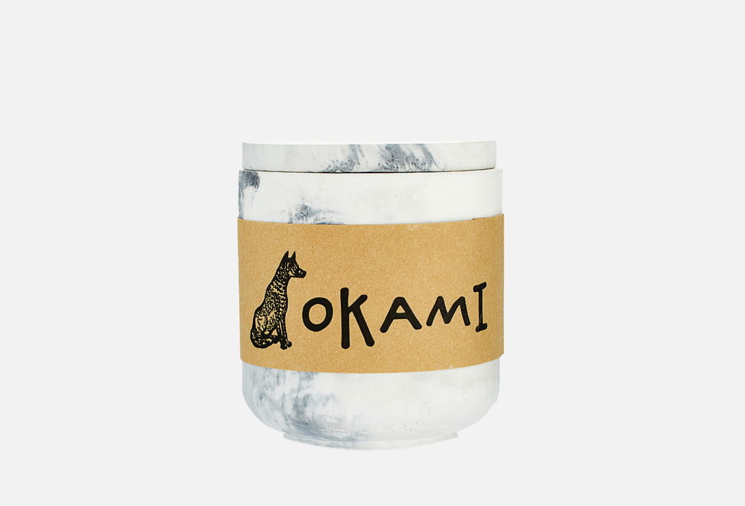 Свеча Okami Toasted coconut, grey marble 
