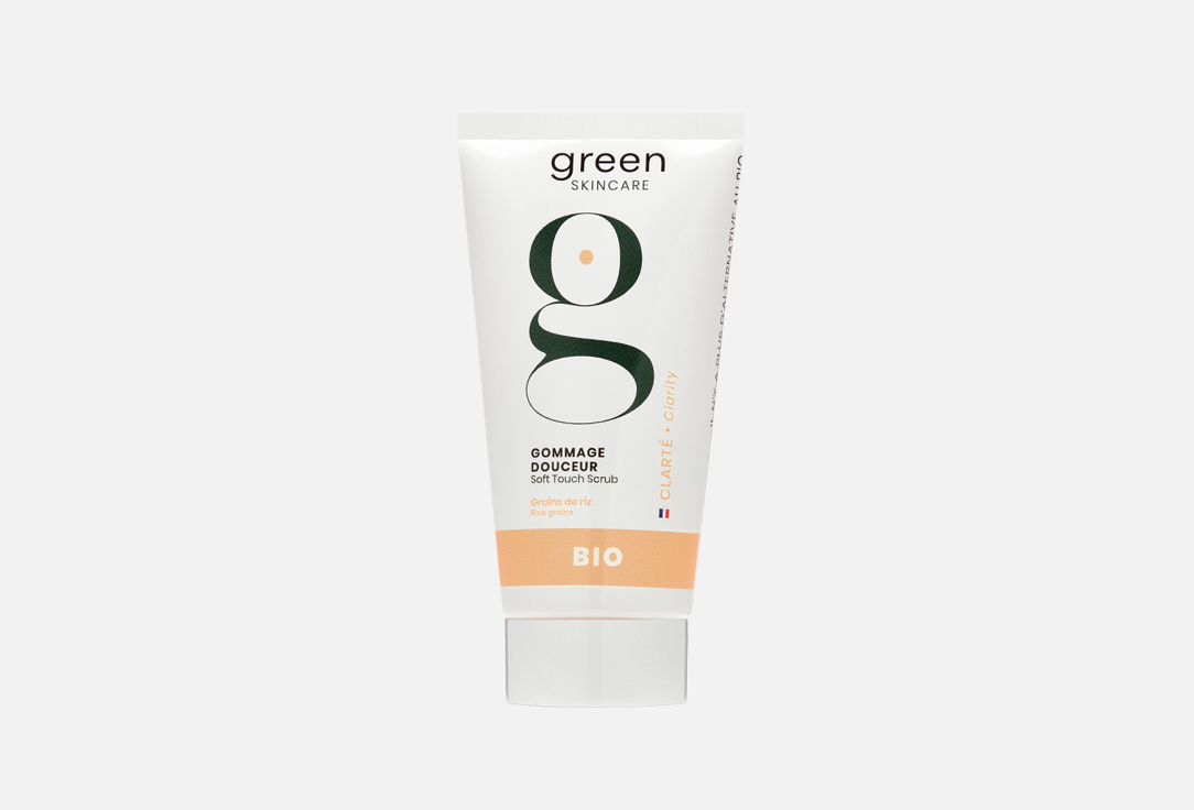 Мягкий скраб для лица GREEN SKINCARE Soft touch scrub 50 мл скраб для лица green skincare очищающий скраб с гранулами жожоба улучшающий текстуру кожи purity