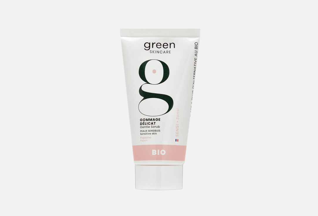 Мягкий скраб для лица GREEN SKINCARE Gentle scrub 50 мл скраб для лица green skincare очищающий скраб с гранулами жожоба улучшающий текстуру кожи purity
