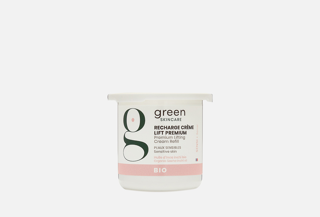 рефил подтягивающего крема для лица GREEN SKINCARE Premium Lifting Cream 50 мл уход за лицом green skincare успокаивающий питательный крем для чувствительной кожи sensi сменный блок
