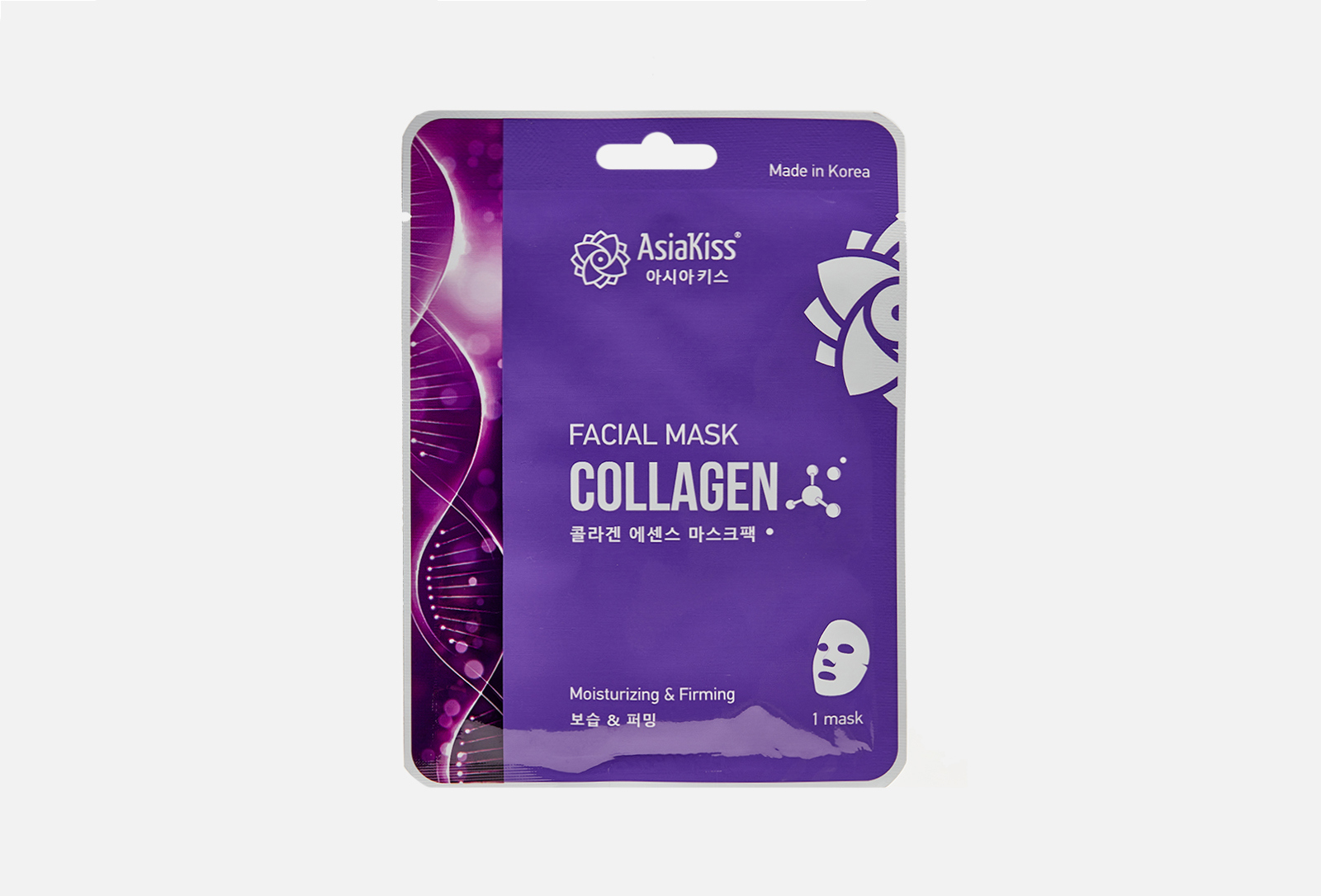 AsiaKiss Тканевая маска для лица Collagen essence facial mask 1 шт ...