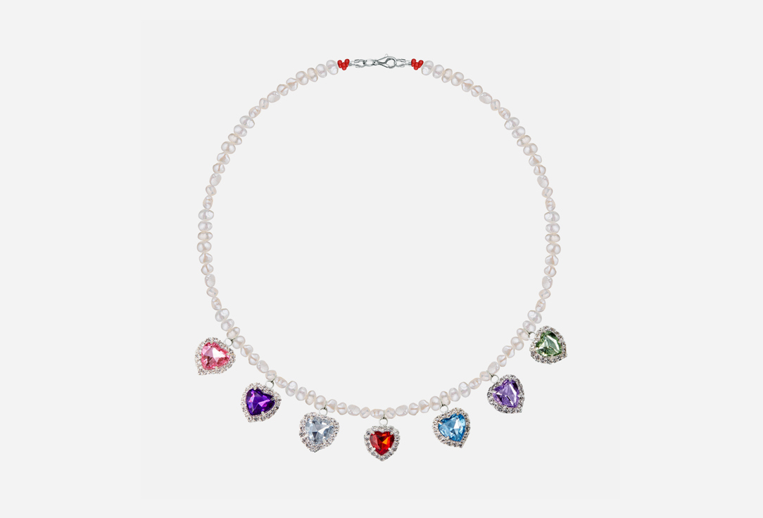 

Колье MANIOVICH.AM, Из жемчуга с подвесками в форме сердца 1 шт