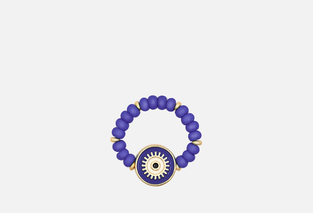 Кольцо MANIOVICH.AM Светло-голубое с глазом 1 шт evil eye bracelet 4pcs elastic blue beads charm bracelets for women men friendship jewelry 2021 trendy turkish lucky eye