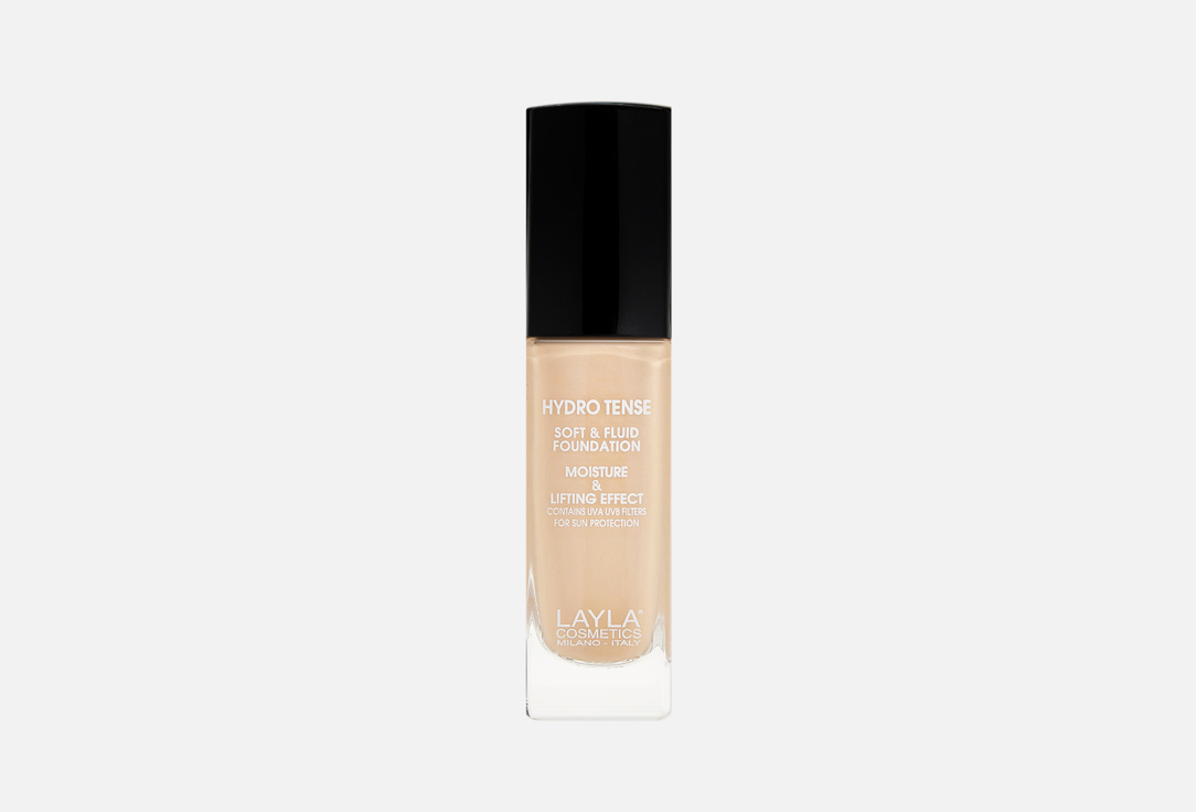 Изображение товара Тональная основа-флюид для лица Layla Cosmetics Hydro tense foundation 30 мл увлажнение маскировка