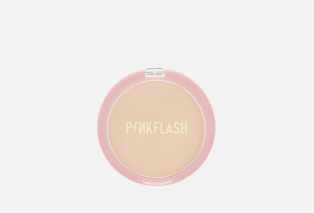 Компактная матирующая пудра для лица Pink Flash Compact Mattifying Face Powder 111, Светло-бежевый
