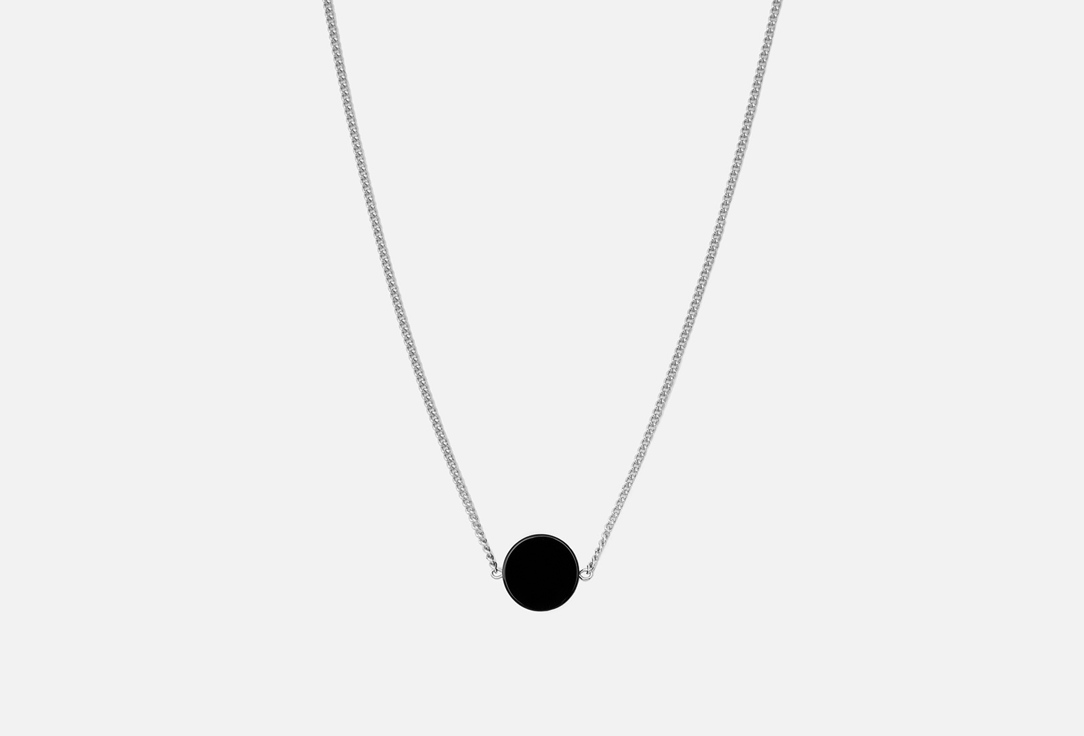 Изображение товара Колье кулон Koshika с черным ониксом 40-47 см ручная работа россии