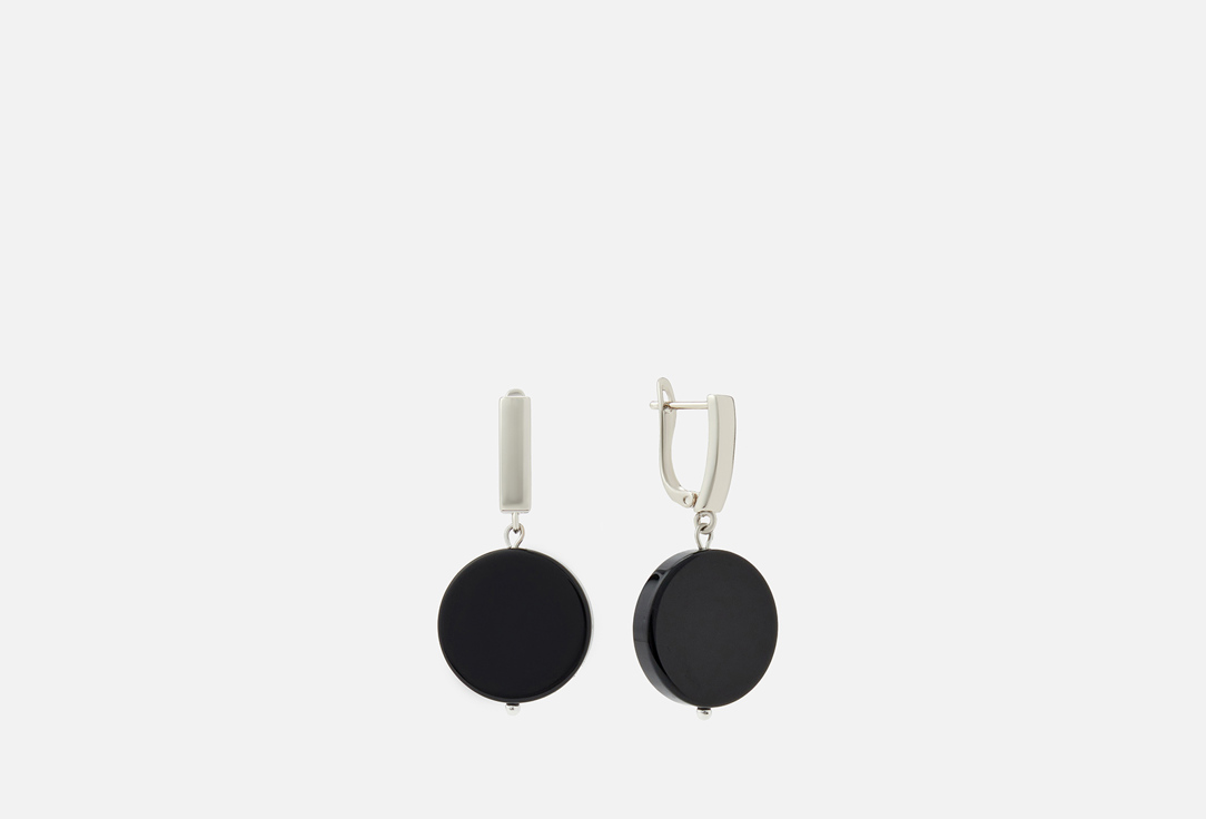 Изображение товара Серьги Koshika с крупным черным Ониксом 17