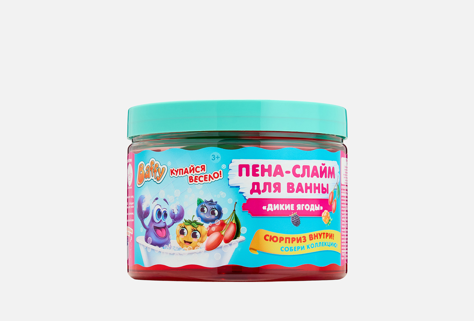 Baffy Пена-слайм для ванны детская with surprise Wild berries 300 мл ...