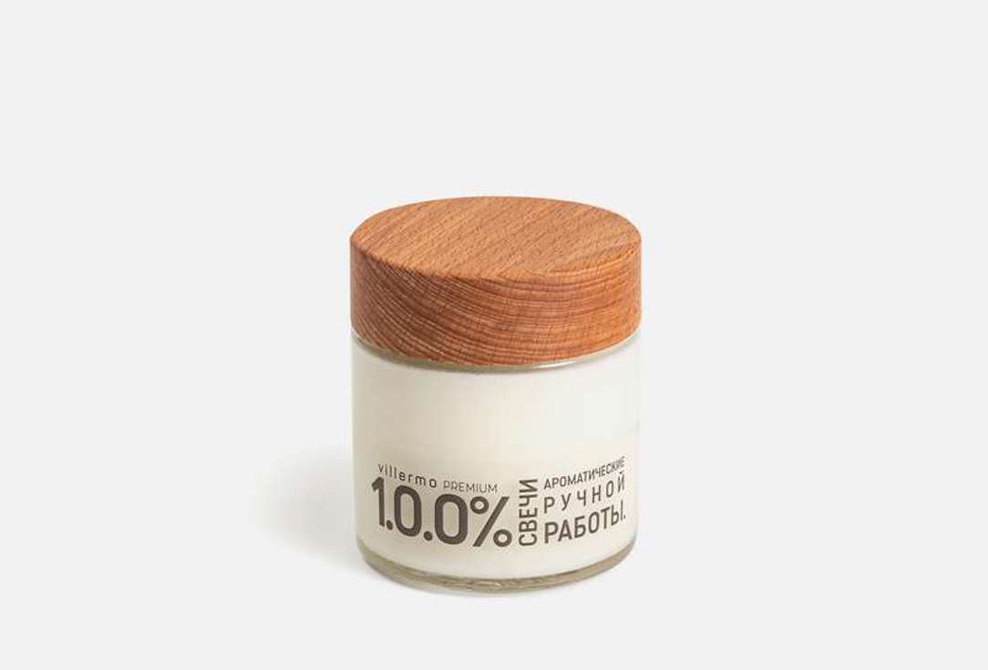 

Ароматическая свеча VILLERMO, Белый, Кленовый пекан, стекло бук 200 мл