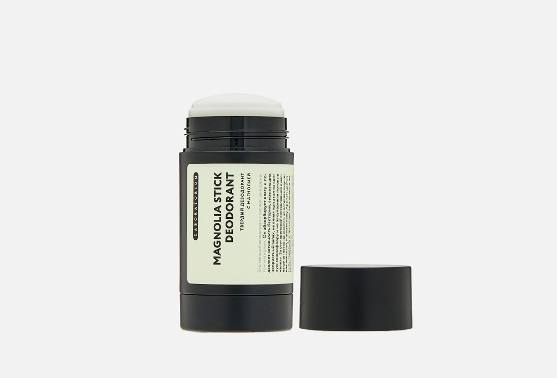 Твердый дезодорант LABORATORIUM Solid deodorant with magnolia 90 г дезодорант стик laboratorium дезодорант для тела с жасмином и лимоном