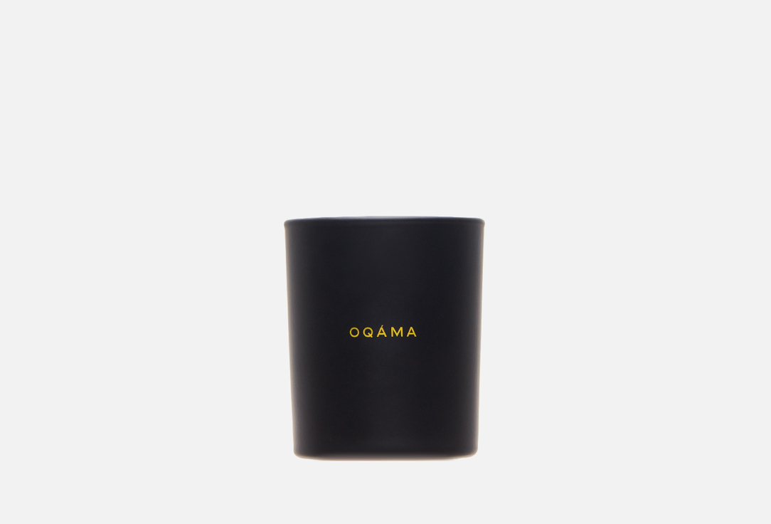 цена Аромасвеча OQAMA The scent of a reliable man (BLACK edition) 190 мл