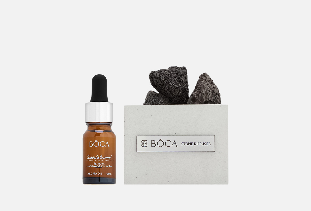 Изображение товара Диффузор с вулканическими камнями BOCA AROMA SANDALWOOD стильный и долговечный