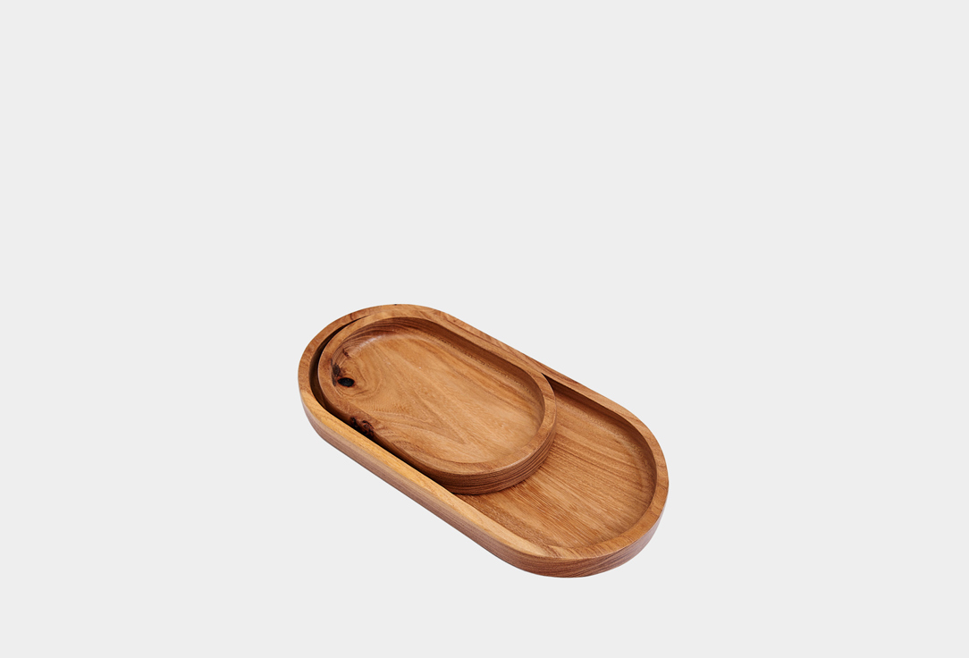 

Комплект подносов CHOODWOOD, Коричневый, Овал 1 шт