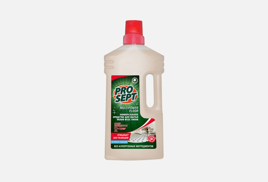 Универсальный концентрат для мытья полов PROSEPT Multipower FLOOR 1000 мл очиститель эпоксидного налета prosept epoxy cleaner концентрат 1 2 1л