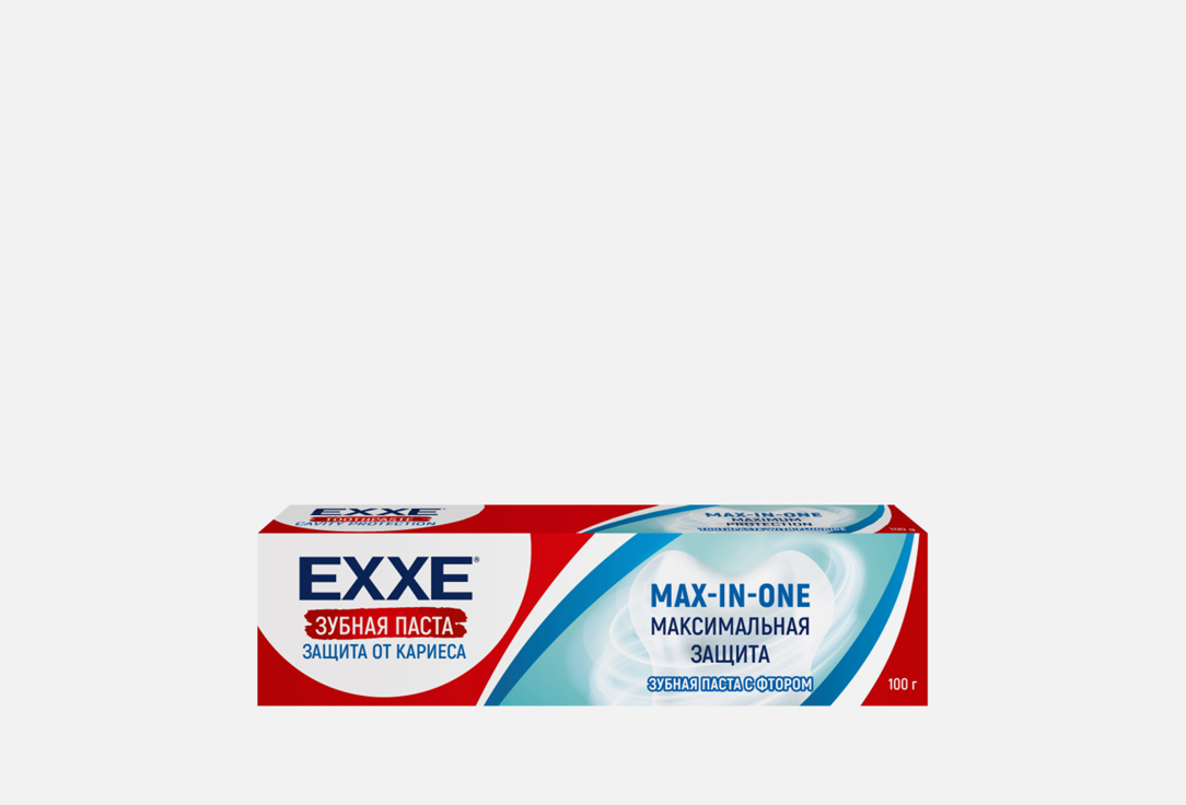 ЗУБНАЯ ПАСТА EXXE MAX-IN-ONE 100 г exxe зубная паста максимальная защита от кариеса max in one 50 г 6 штук