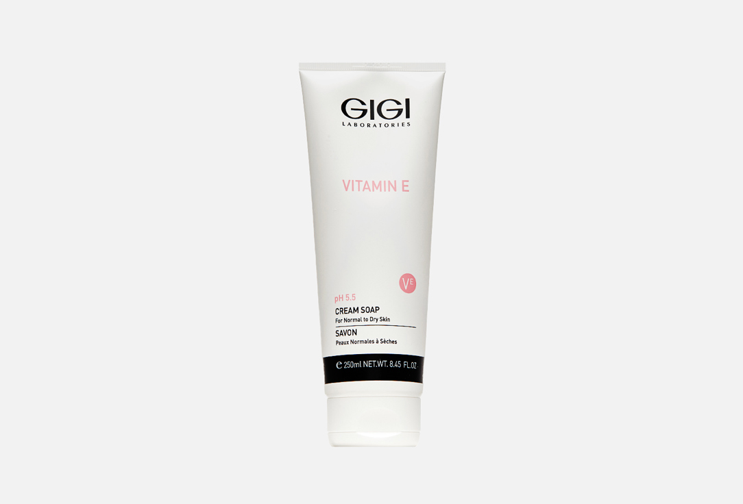 Жидкое увлажняющее мыло для лица GIGI Vitamin E Cream Soap 250 мл мыло жидкое для умывания gigi мыло жидкое непенящееся sea weed