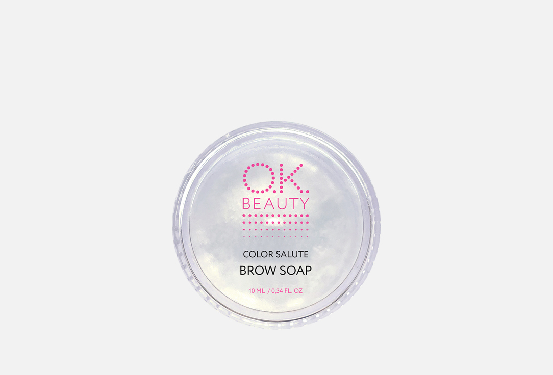 

Гель-мыло для бровей OK BEAUTY, Белый, Color Salute 10 мл