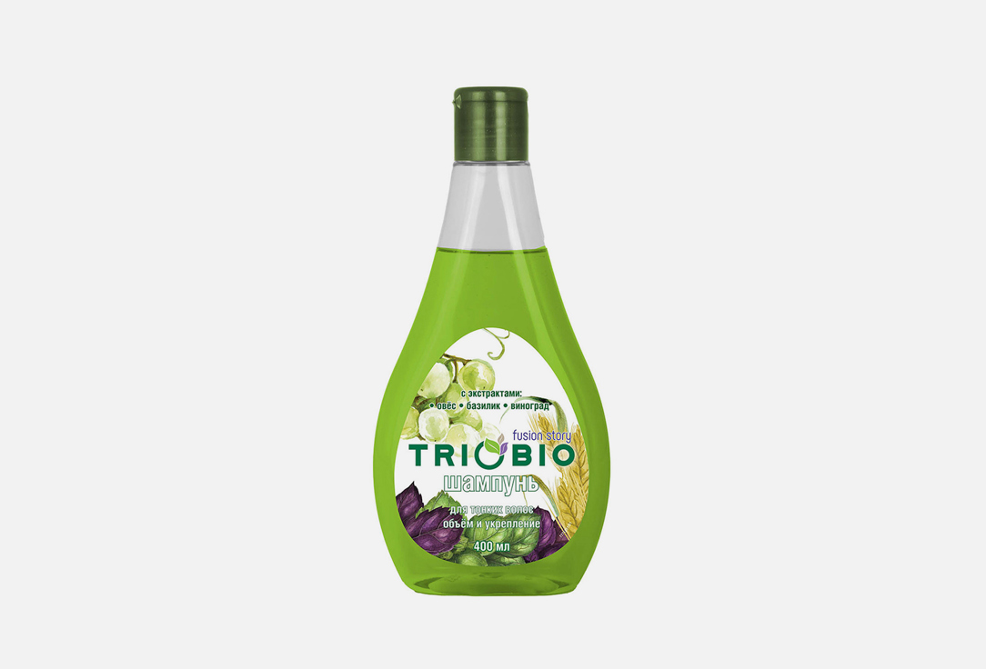 

Шампунь для тонких волос TRIOBIO, Объем и укрепление с экстрактами овса базилика винограда 400 мл