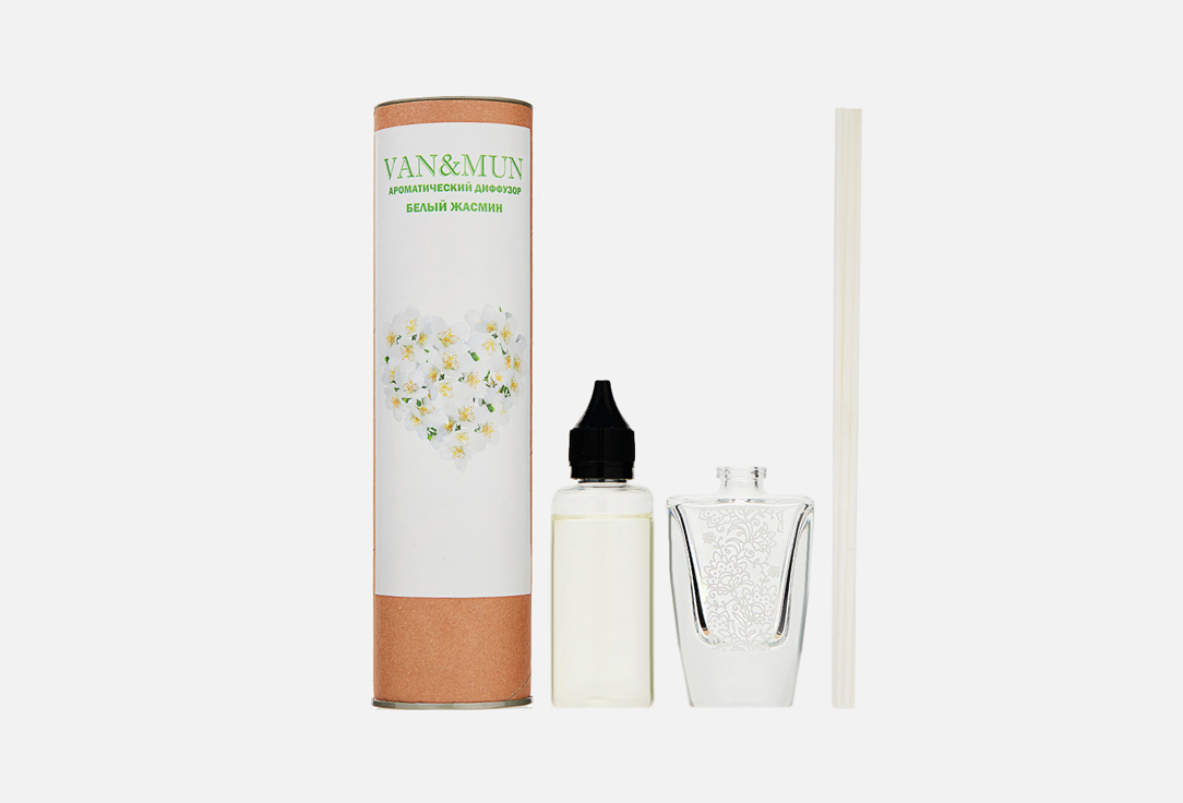 

Ароматический диффузор VAN&MUN, White jasmine 45 мл