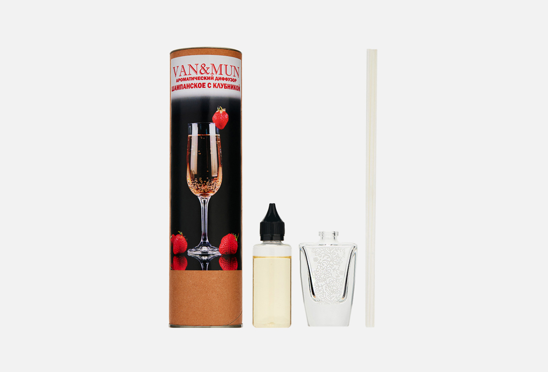 Изображение товара Ароматический диффузор Champagne with strawberries 45 мл VAN&mun