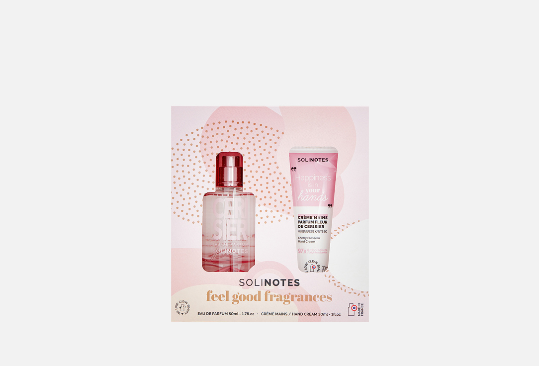 

Подарочный набор SOLINOTES, Fleur de cerisier et crème mains 2 шт