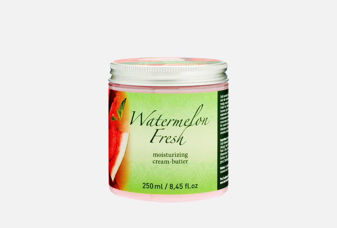 Крем-баттер увлажняющий THAI TRADITIONS Watermelon Fresh moisturizing cream-butter 250 мл крем для тела thai traditions крем баттер для тела питательный массажный для сухой кожи натуральный куркума