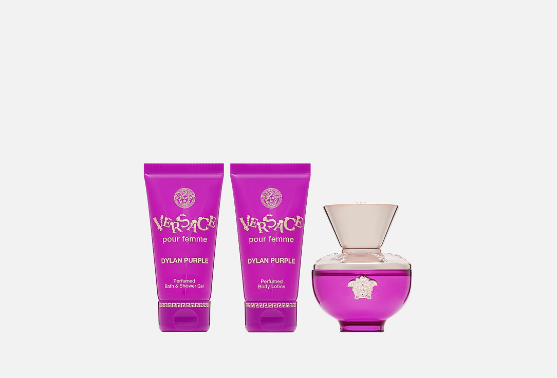 Изображение товара Подарочный набор Versace Dylan Purple 50 мл парфюм и уход