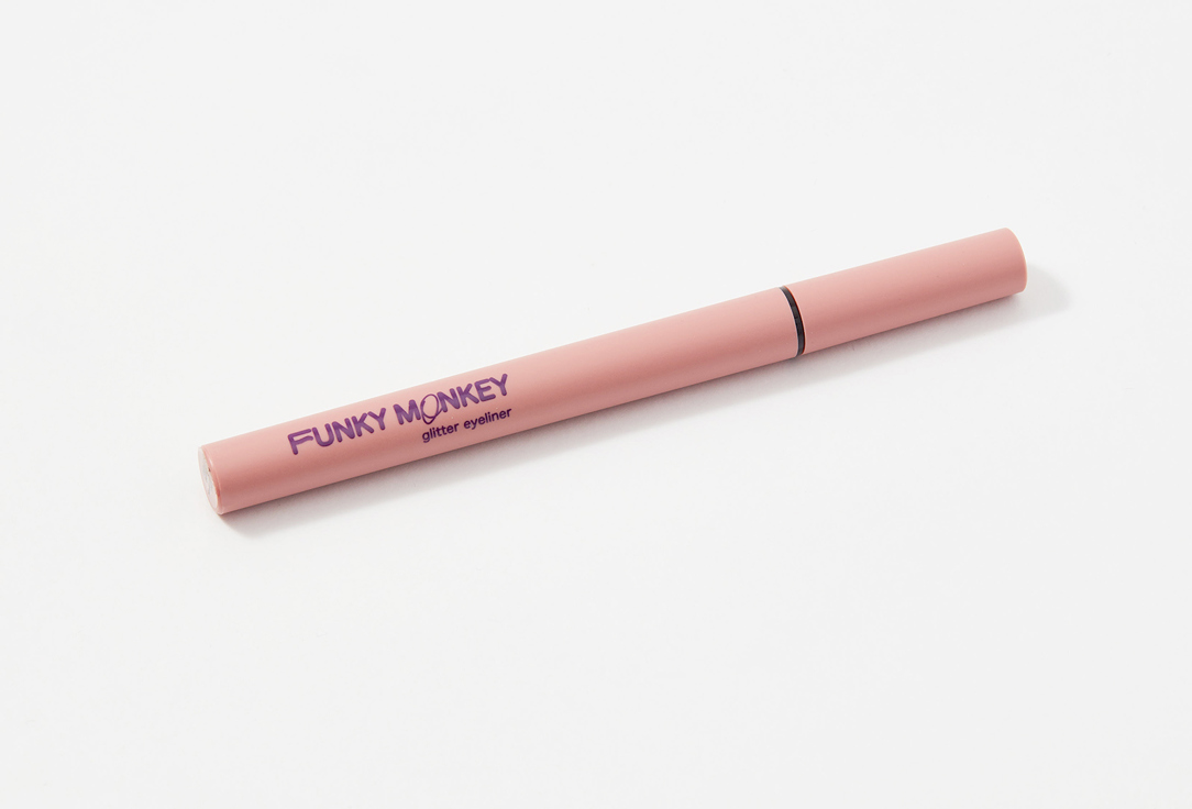 Маркер для глаз сияющий FUNKY MONKEY Glitter eyeliner прозрачный розовый