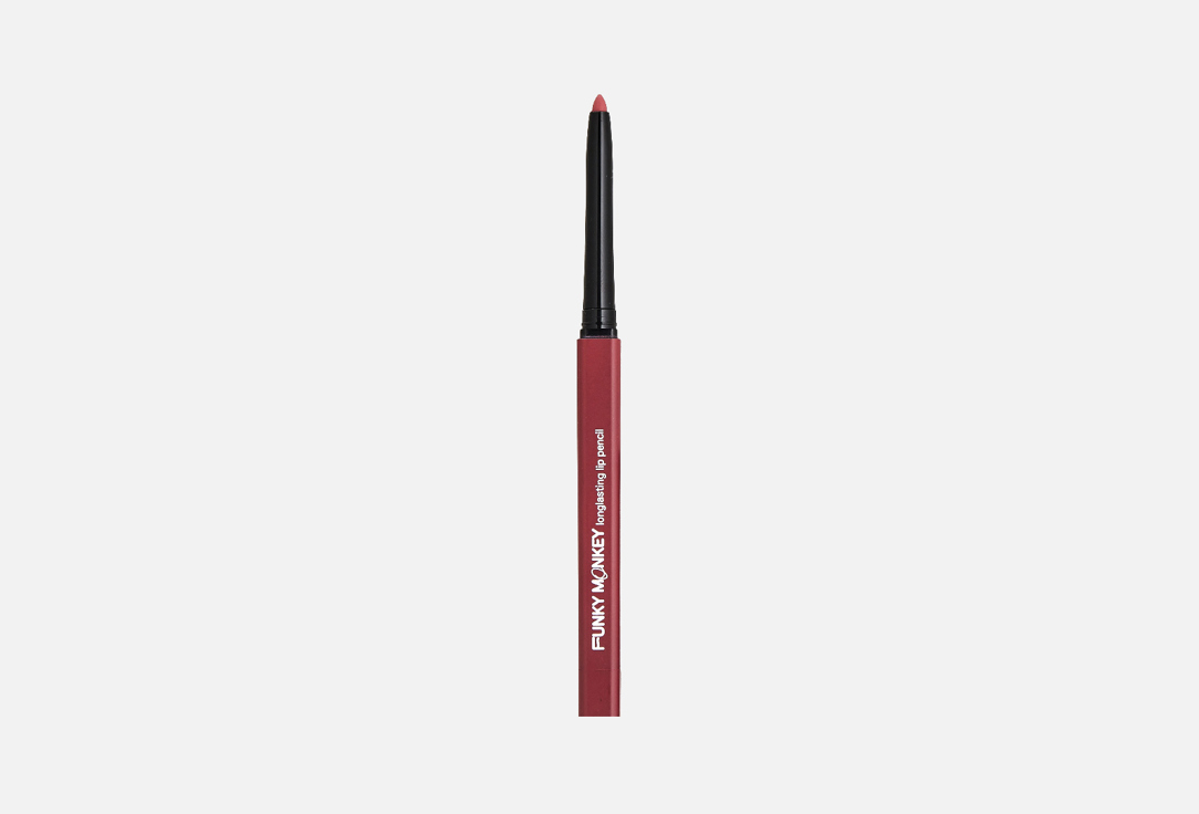 Изображение товара Карандаш для губ стойкий FUNKY MONKEY Longlasting lip pencil 6 оттенков с встроенной точилкой