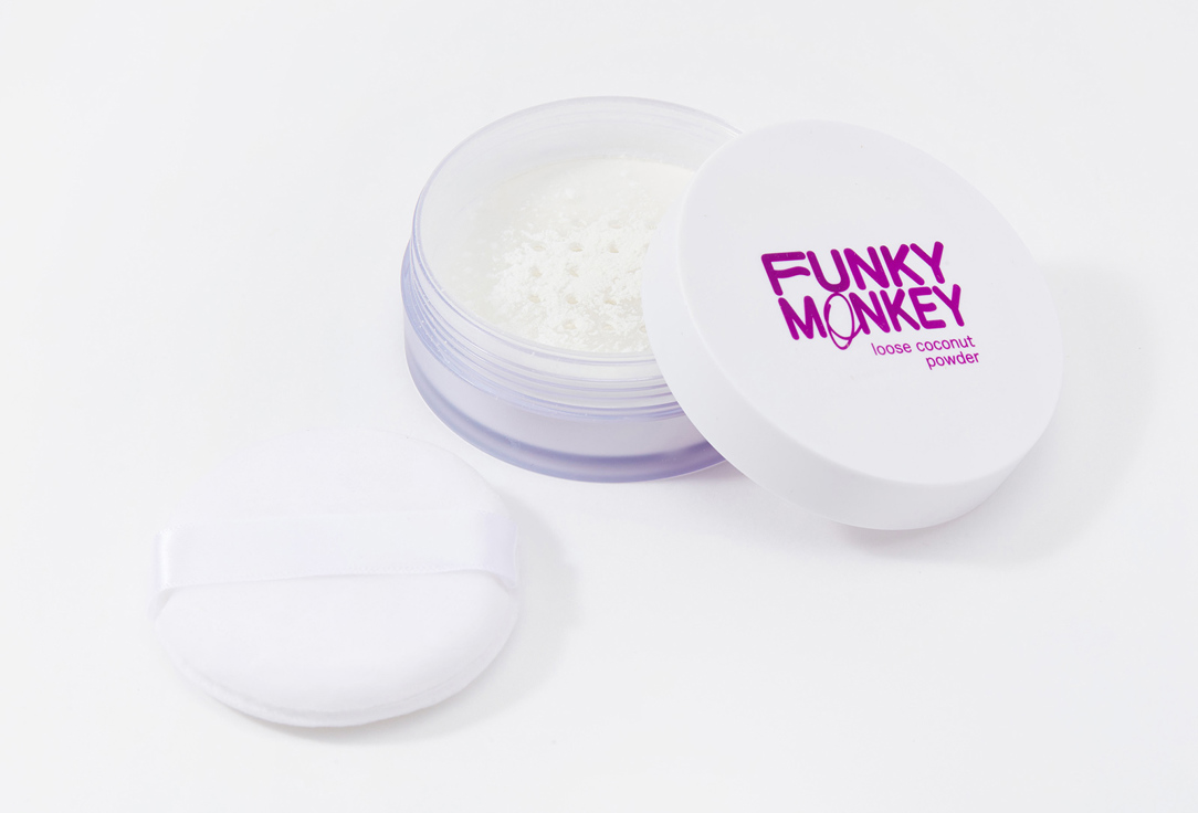 Пудра для лица рассыпчатая FUNKY MONKEY Loose coconut powder прозрачный