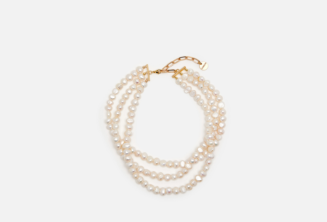 Изображение товара Чокер MARISOFI из тройного барочного жемчуга с позолотой для женщин