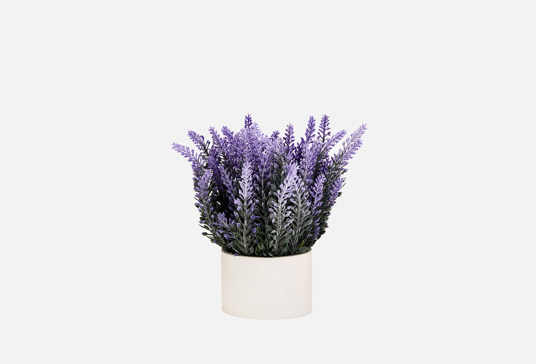 Лаванда искусственная в горшке Льнянка Artificial lavender 