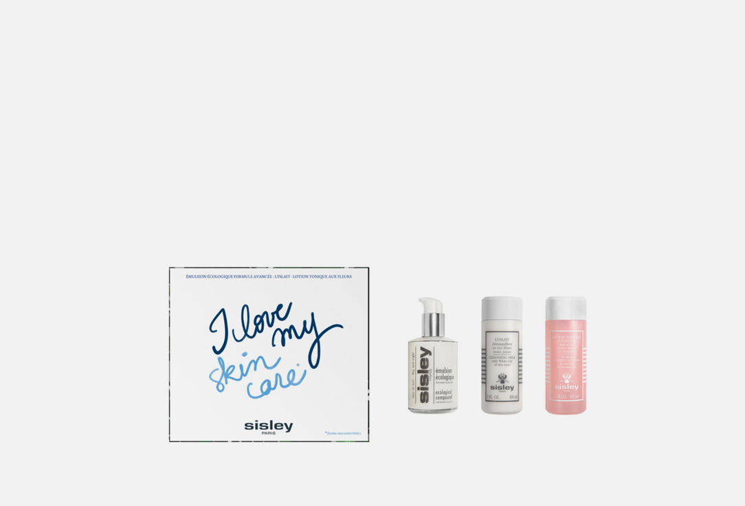Изображение товара Набор для ухода за кожей Sisley I love My Skin Care 3 средства, экологическая эмульсия, молочко и т