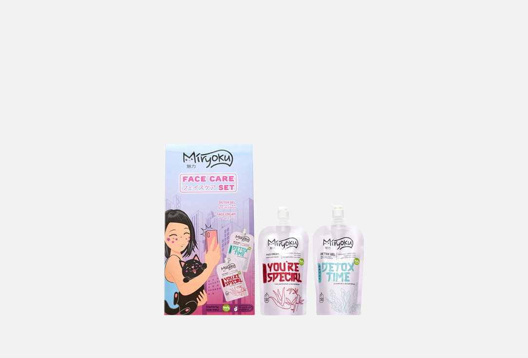 Подарочный набор MIRYOKU FACE CREAM & DETOX GEL 1 шт sensilis supreme renewal detox night gel cream 50 ml