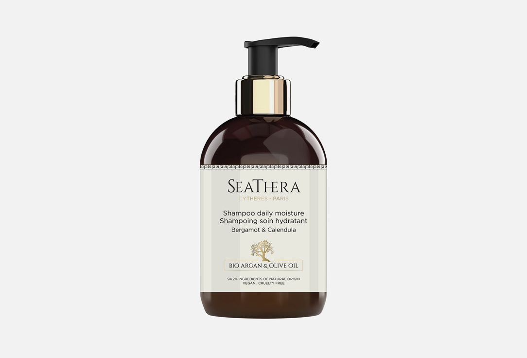 Увлажняющий шампунь для волос SEATHERA Bergamot & Calendula 300 мл