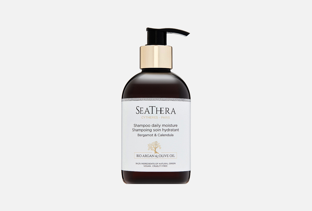 

Увлажняющий шампунь для волос SEATHERA, Bergamot & Calendula 300 мл